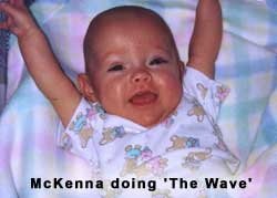 McKenna doing 'The Wave'